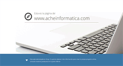 Desktop Screenshot of acheinformatica.com